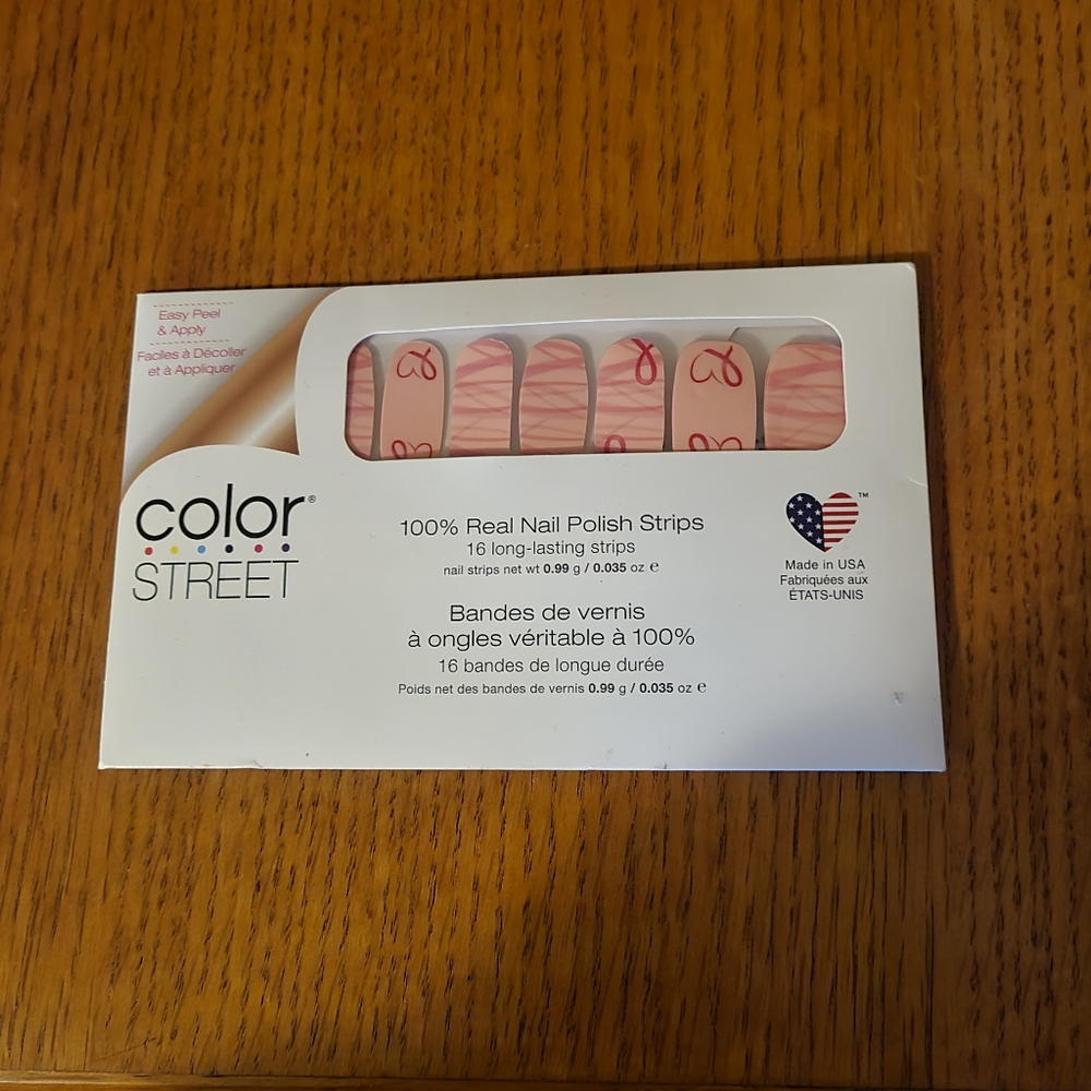 Color Street Breast Cancer Awareness 💯% Real Nail Polish strips-Choose H…
